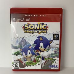 Sonic Generations (Sony PlayStation 3, 2011) PS3 Disc Only