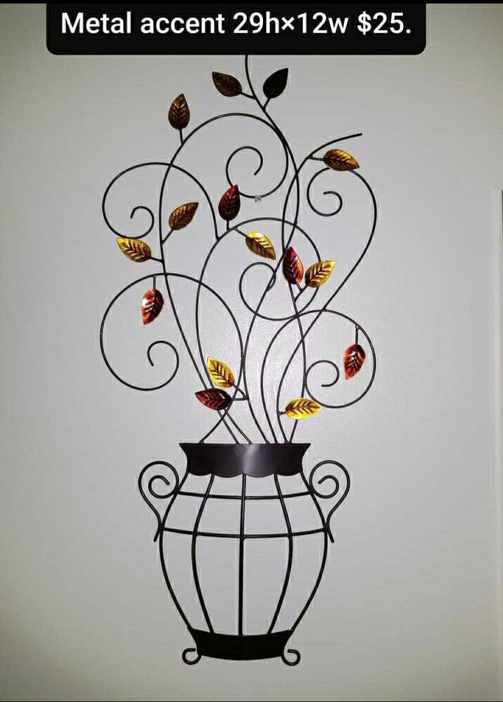 Metal home accent decor