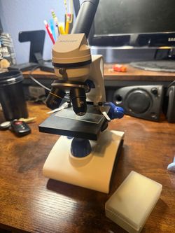 AmScope Compound Microscope with 10x and 40x Objectives