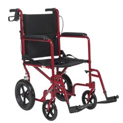 Drive medical transport wheelchair light weight leg rest hand brake brand new wheel chair