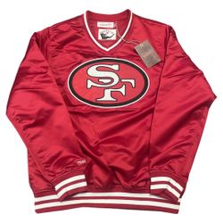 Mitchell and Ness San Francisco 49ers 4TH and Inches Pullover Jacket