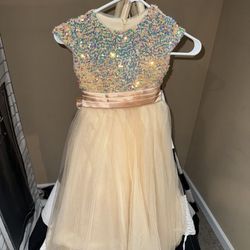 Flower Wedding Girl Dress Sz 6 