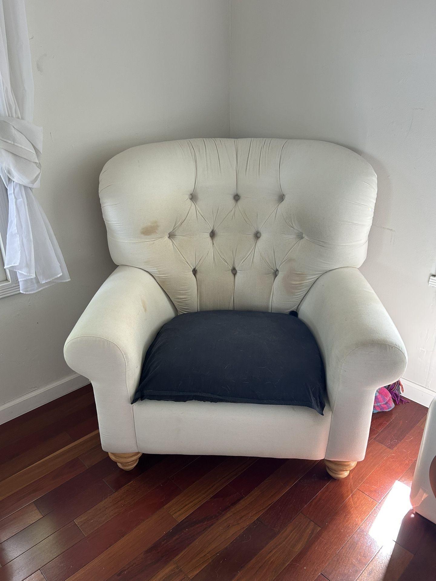 Vintage Designer Shabby Chic Oversized Chair
