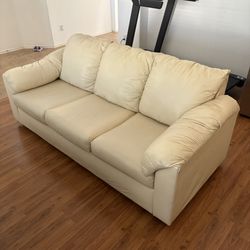 Tan Leather Sofa