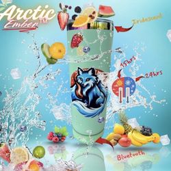 Neon Green 20oz Bluetooth Stainless Steel Insulated Tumbler