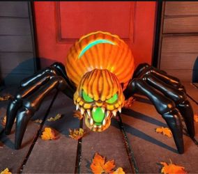 Lowe’s Halloween Haunted living flaming Pumpkin Spider