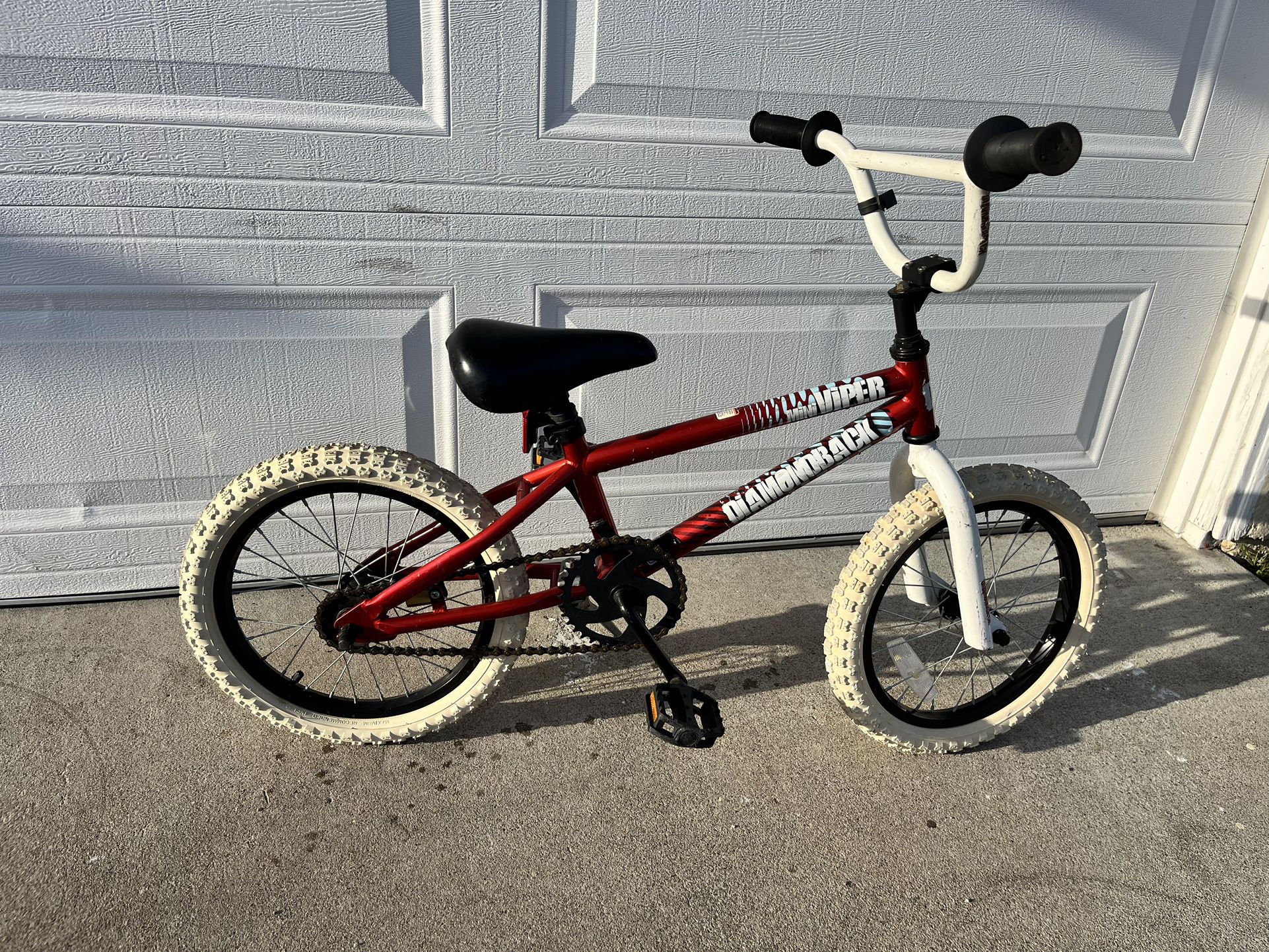 Red & White 16” DiamondBack BMX Bike 