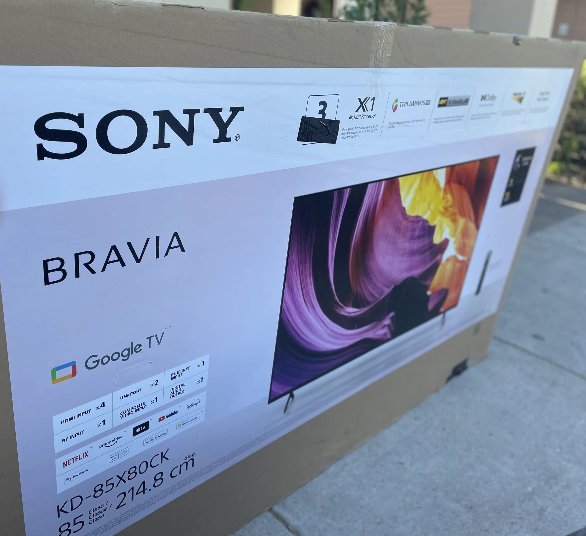 HUGE CHRISTMAS SALE 85" SONY 4K LED HDR SMART KD-85X80CK/KD-85X80K