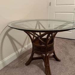Rattan Bermuda 48" Dining Table Pedestal