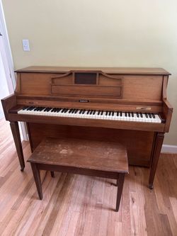 Baldwin Upright Piano With Bench