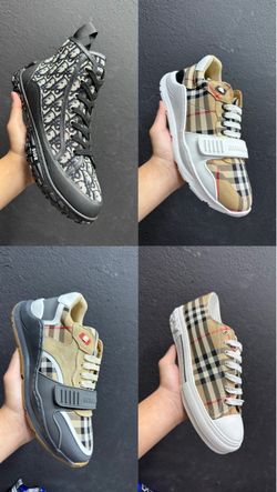 Dior and Burberry Designer Sneakers Lot