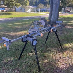 Dewalt 10” Single Bevel Compound Miter Saw With Stand