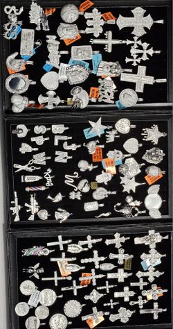 925 Serling Silver Pendants With Genuine Moissanite Rhodium Finish