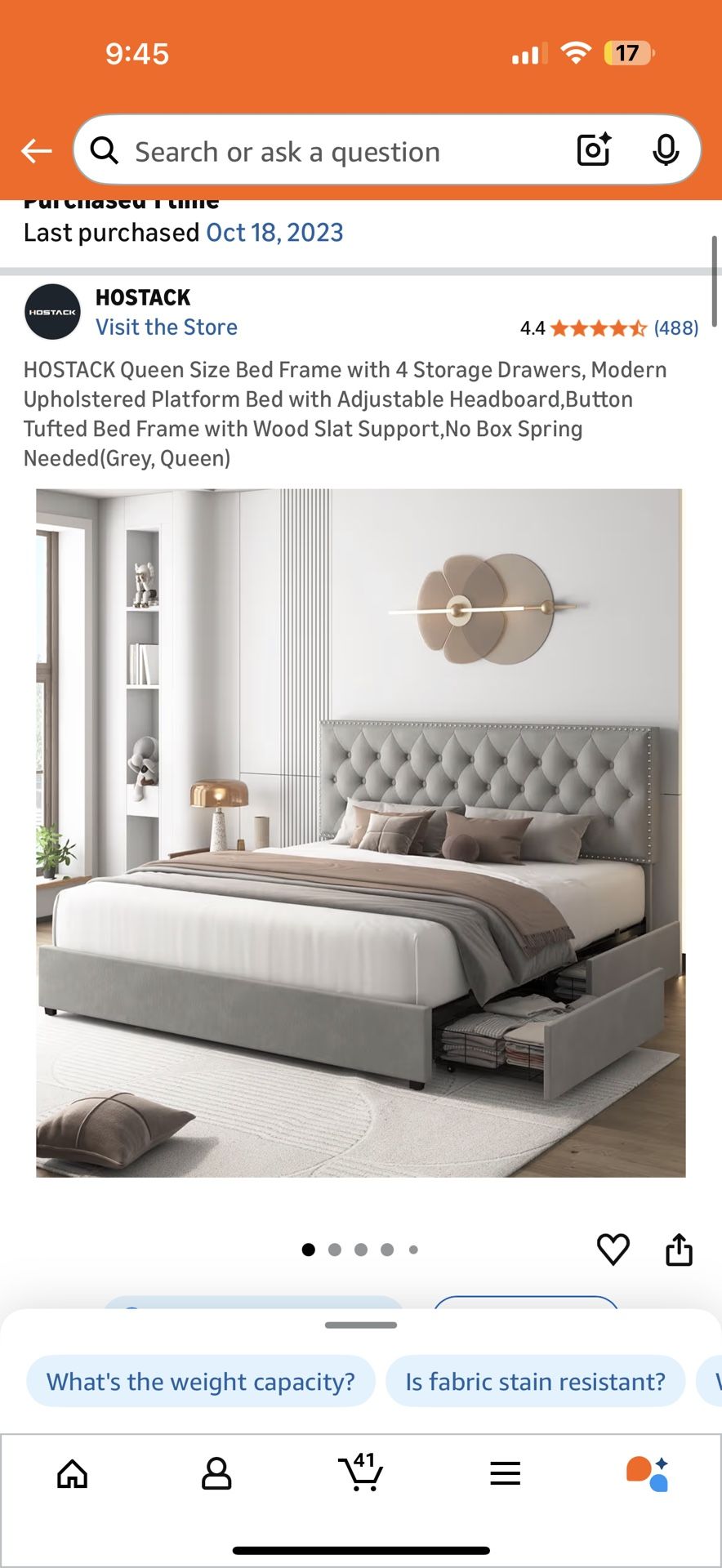 Queen Frame, Mattress & Base $160