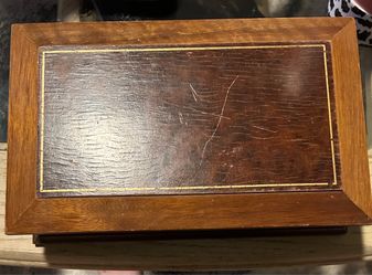 Wooden box with Stones
