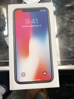 Brand new iPhone X 64gb AT&T, H20,CRICKET,Net10, red pocket.