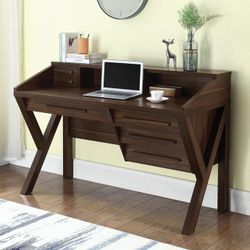 Contemporary Writing Desk with Outlet