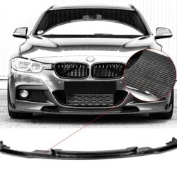 12-18 BMW F30 Front Bumper Lip Carbon Fiber