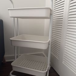 3 Tier Rolling Craft Cart With Handle