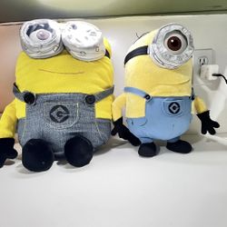 Minios Despicable Me 16” Plush & 12”  2 pieces 