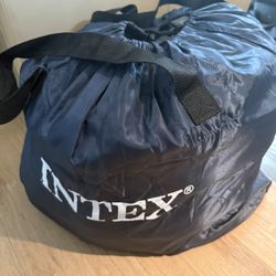 Intex queen air mattress with pump