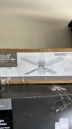42-Inch LED Indoor Ceiling Fan White