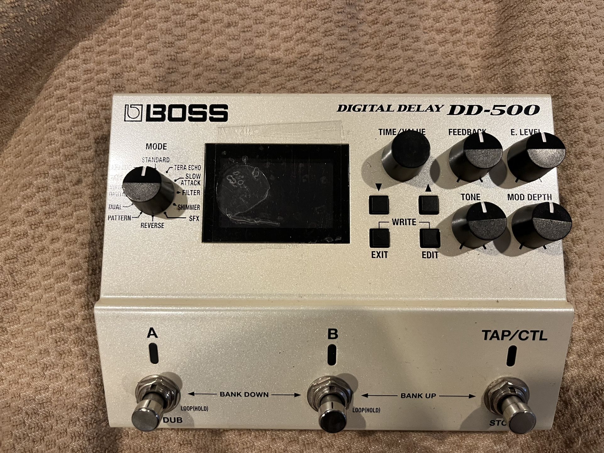 Boss DD-500 delay guitar effects pedal