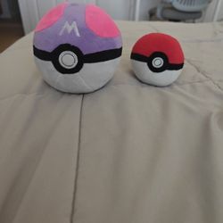 Pokeball and Masterball Plushies