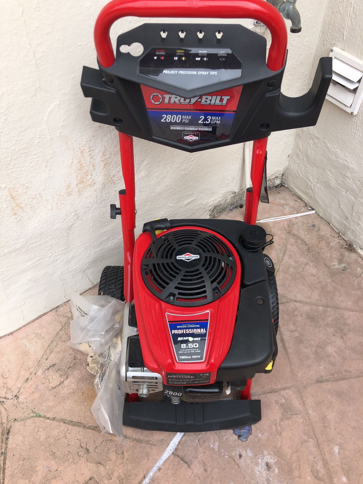 Never been used sells for 499 asking $200 brand new Troy built pressure washer