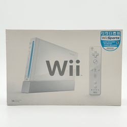 New Nintendo Wii Video Game Console RVL-001 White with Wii Sports