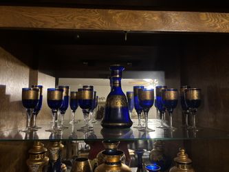 Cobalt Blue Czech Glass