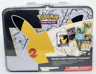 Pokemon TCG Celebrations 25th Anniversary Collectors Chest Lunch Box Tin Sealed