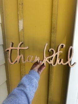 Thankful decor