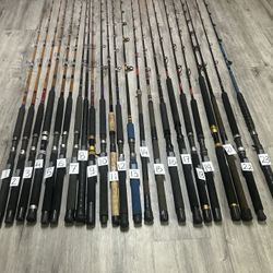 Calstar, Seeker, Graphite USA Deep Sea Fishing Rods 
