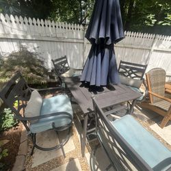 Patio Outdoor Furniture Table and Chair Set