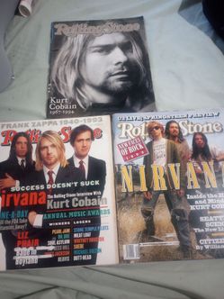 vintage 90s nirvana magazines
