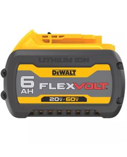 DEWALT FLEXVOLT 20V/60V MAX Lithium-Ion 6.0Ah Battery Pack with 6 Amp Output Charger