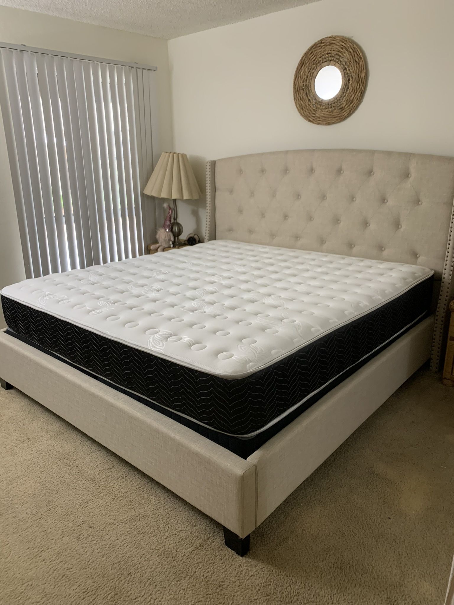 $699 Brand New King Bed Frame With Mattress (Read Description Below)