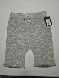 Kids Gray Knit Drawstring Shorts Size M (8/10)