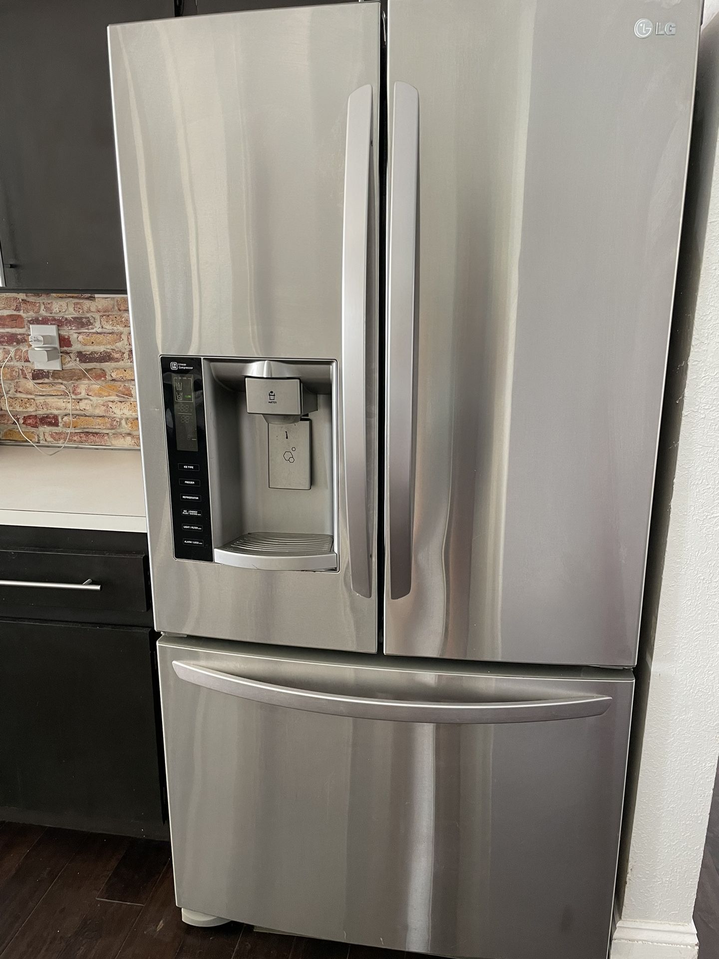 Lg Standard Depth Refrigerator Stainless Steel