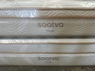 Queen Saatva Classic 11" and 14" Pillow Top Mattress