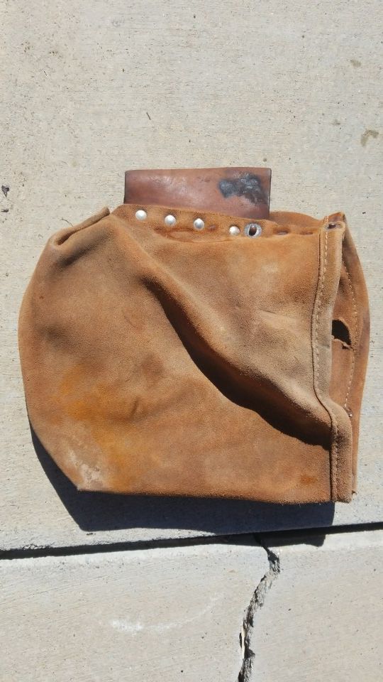 Klein leather bolt bag
