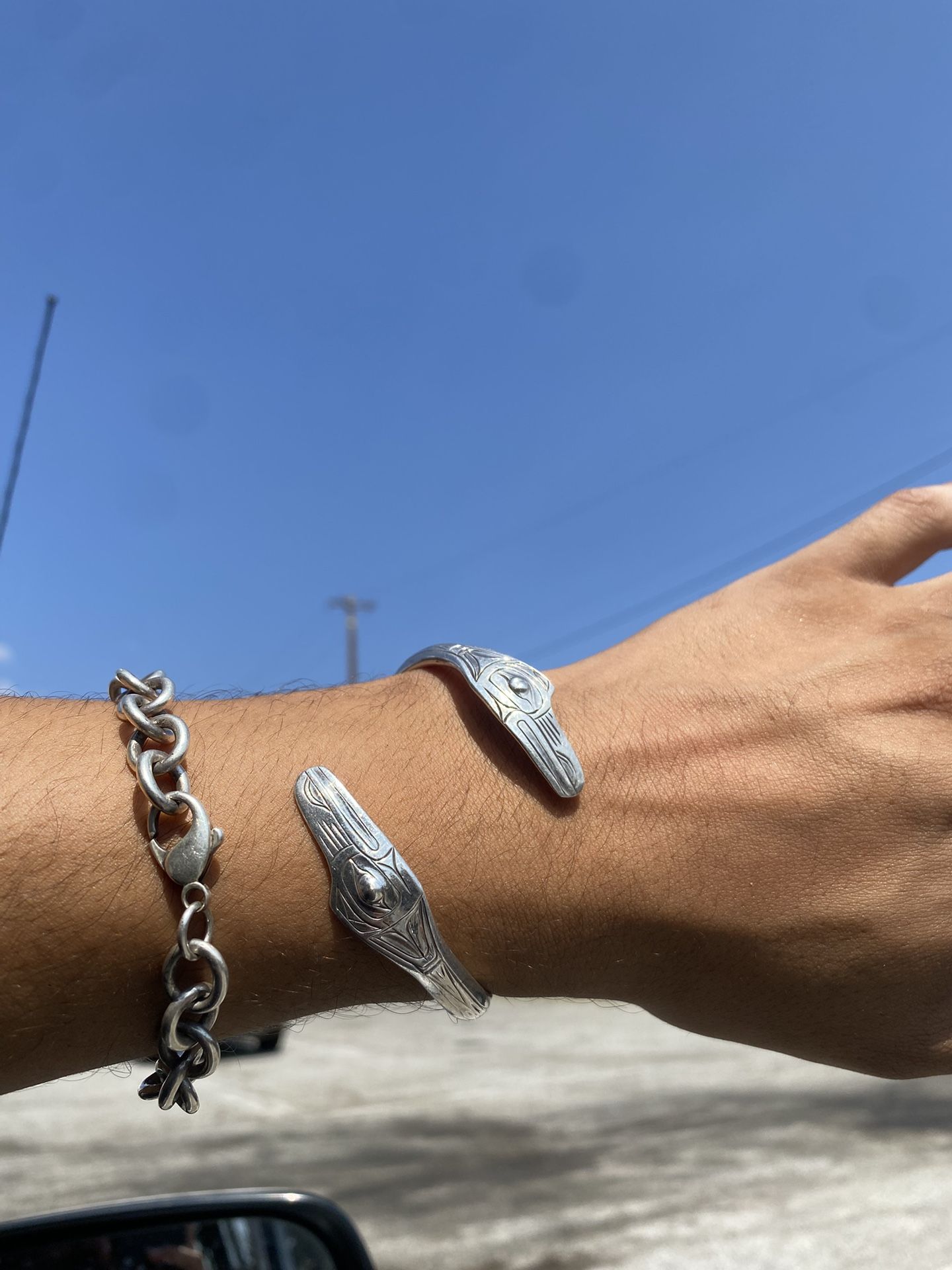 Native American Sterling Silver Cuff Bracelet