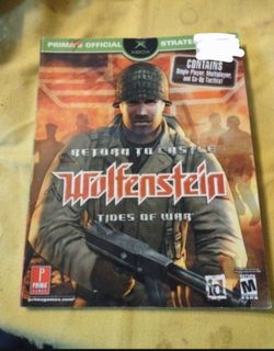 Prima strategy guide collectible return to castle wolfenstein tides of war, good shape.