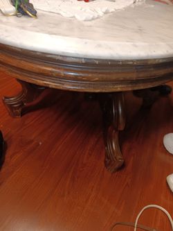 Granite Coffee Table with wood base