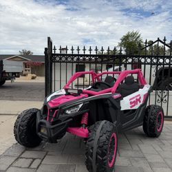 NEW PINK 4X4 24V CAN AM RIDE ON KIDS CAR 