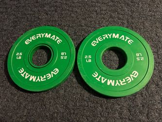 EVERYMATE Set of Two 2.5 lbs 2-in. Barbell Weight Plates