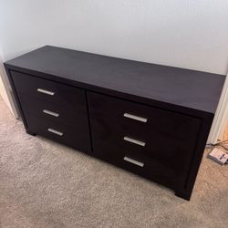 Chic Large Black Dresser 
