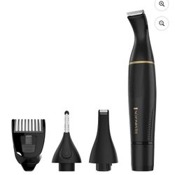 REMINGTON Ultimate Precision Nose, Ear and Facial Hair Trimmer for Men, Battery Operated, Black