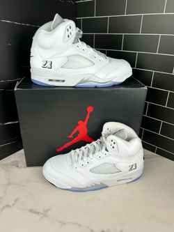 Jordan 5 White Metallics ALL Men Sizes
